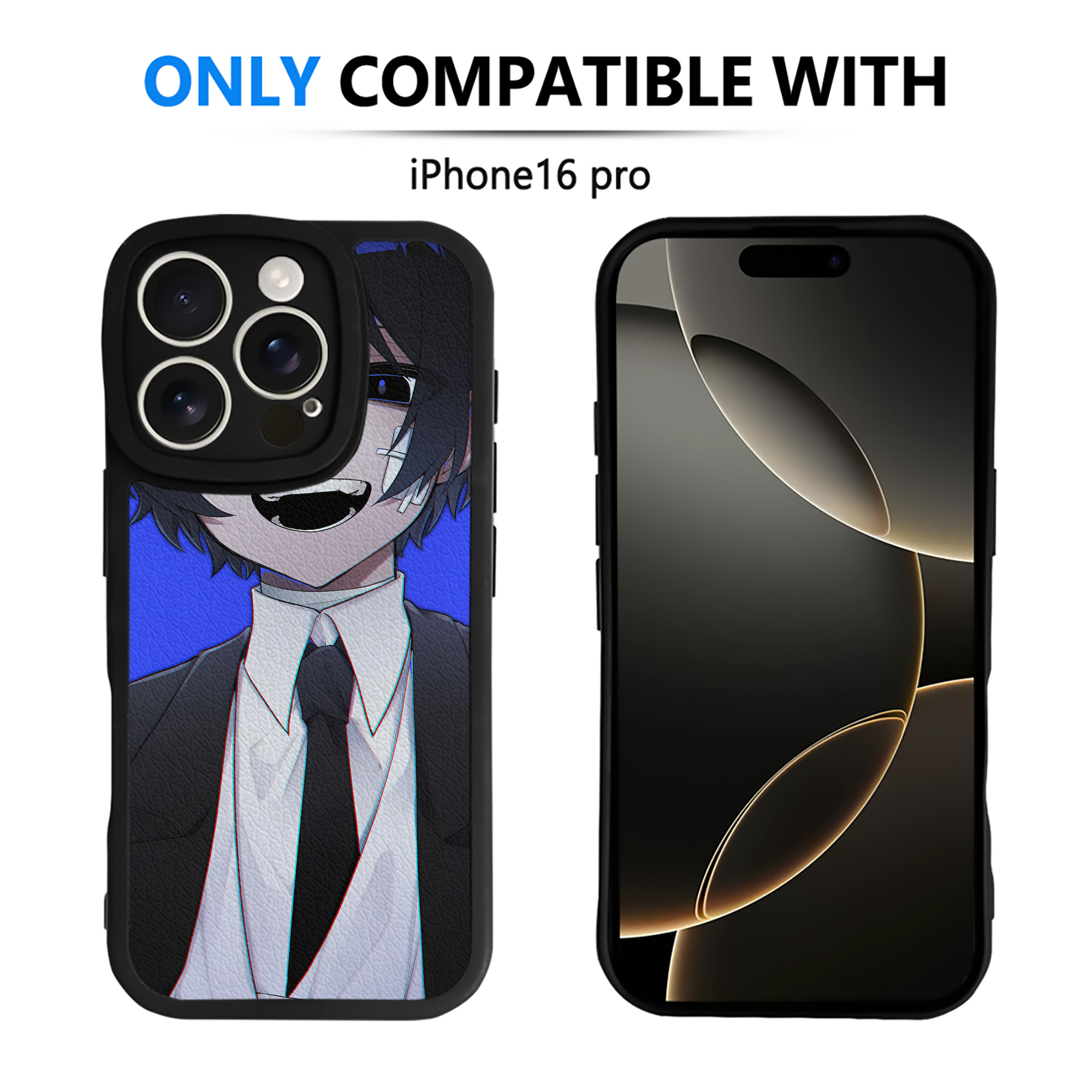 （画像用） 文豪ストレイドッグス Bungo Stray Dogs 【iPhone 16シリーズ対応】シリコンスマホケース（レザー調） 材質：シリコン